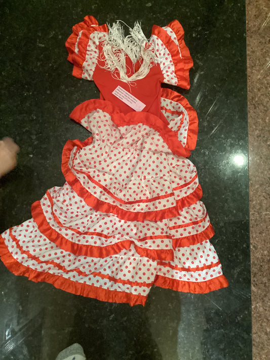 Flamenco dress- (7-9) Item #54
