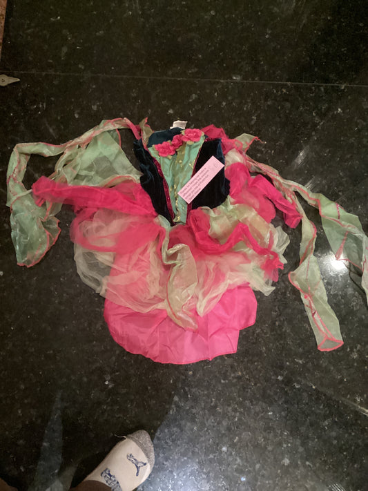 Green and Pink dress- (1-2) Item #56