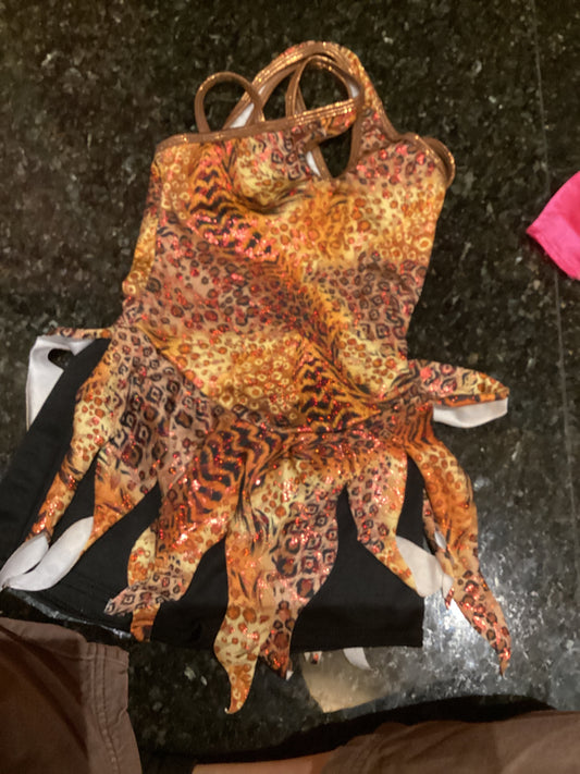 Leopard gymnastics suit (3-5) Item #87